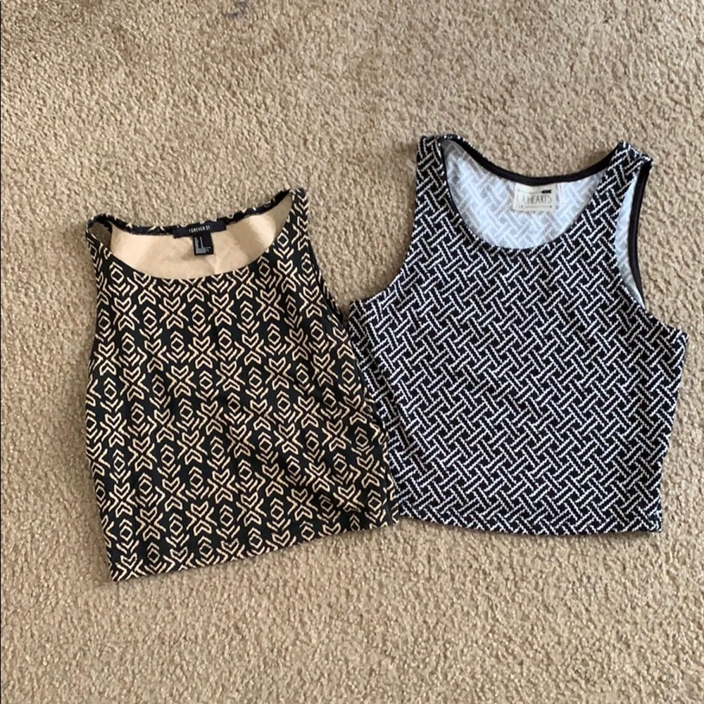 Forever 21 and PacSun Crop Top Bundle, size small